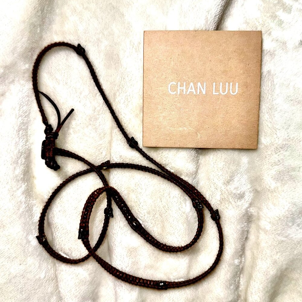 💀 Chan Luu Skull Wrap Bracelet – 34” Bronze Skulls & Copper Nugget Beads